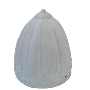 Art Deco Porcelain Biscuit Candle Holder Dome, Early 20th Century