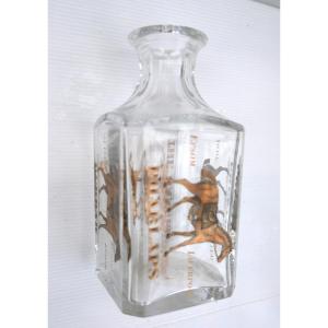 Baccarat Perfection Decanter With Racehorses For Crystal Whisky