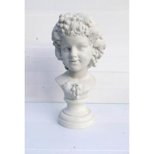 Giromella Biscuit Porcelain Bacchus Child 20th Century