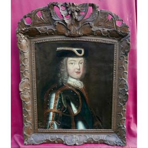 Portrait Of A Woman By Louis III Of Bourbon-condé, Oil On Canvas, Late 17th Century