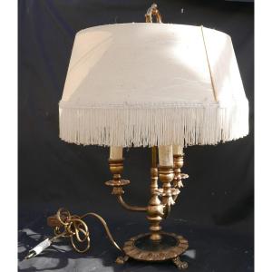 20th Century Bronze Bouillote Lamp, 1960s