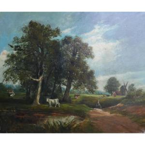 Signed Armand Dary 19th Century Oil On Canvas