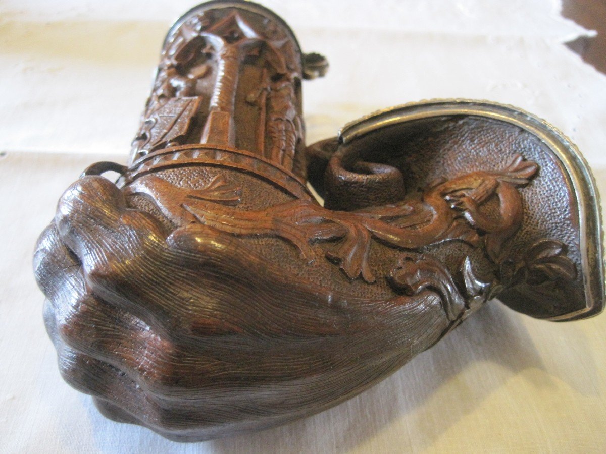grande pipa in legno e argento in stile -photo-4