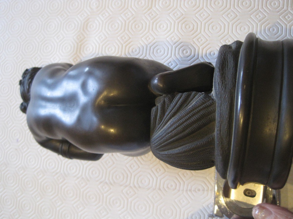 Scultura in bronzo della Venere Accovacciata,  Italia, 19mo secolo-photo-2