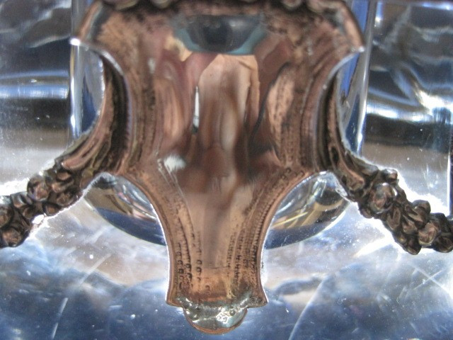 Elegante calamaio in argento e cristallo, Italia, fine del 19mo secolo-photo-2