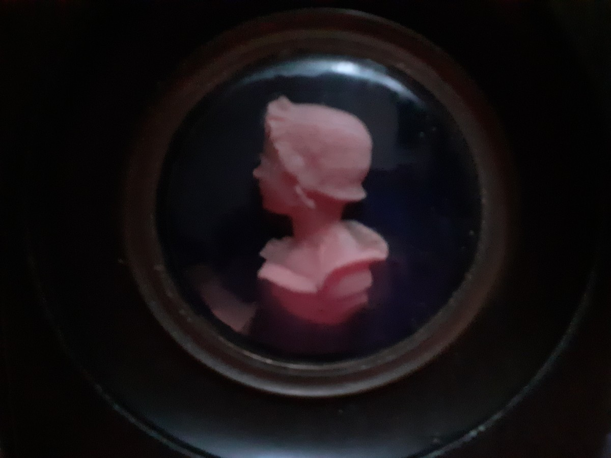 Coppia di profili in cera di Francesco Pozzi, Italia, 19mo secolo-photo-2