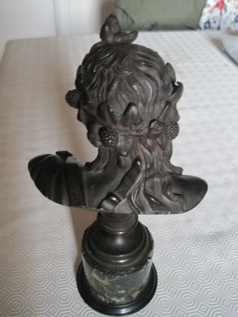 Statua in bronzo di Antinoo. Italia 1880 circa-photo-3