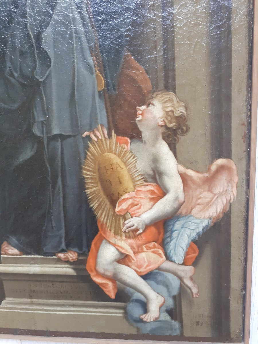 Scuola italiana, San Francesco di Paola, olio su tela, XVIII secolo-photo-3