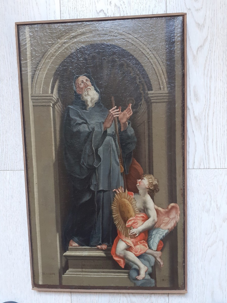 Scuola italiana, San Francesco di Paola, olio su tela, XVIII secolo