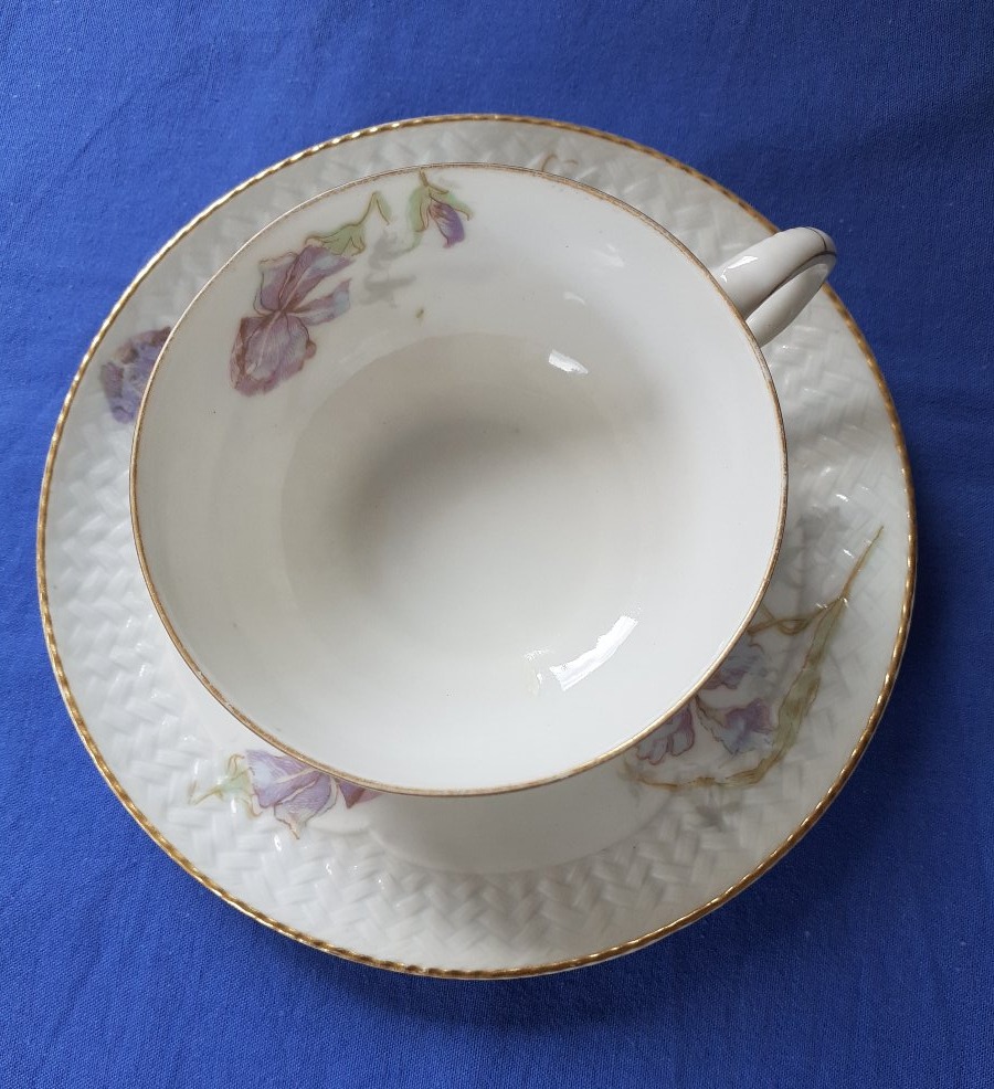 Tazza e piattino in porcellana, Russia XIX secolo-photo-2