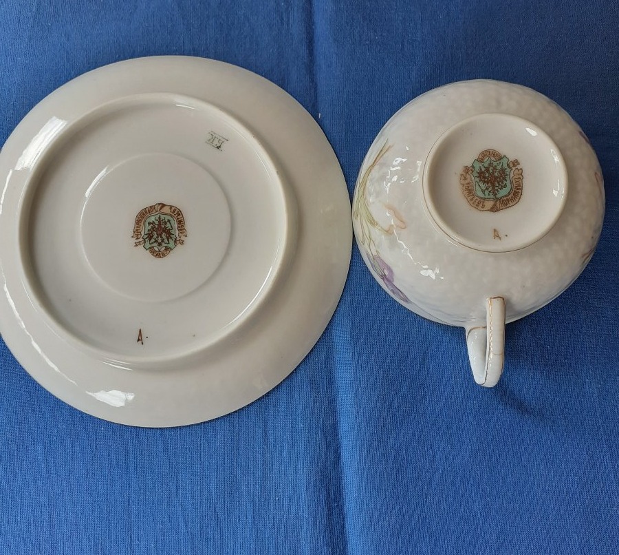 Tazza e piattino in porcellana, Russia XIX secolo-photo-1
