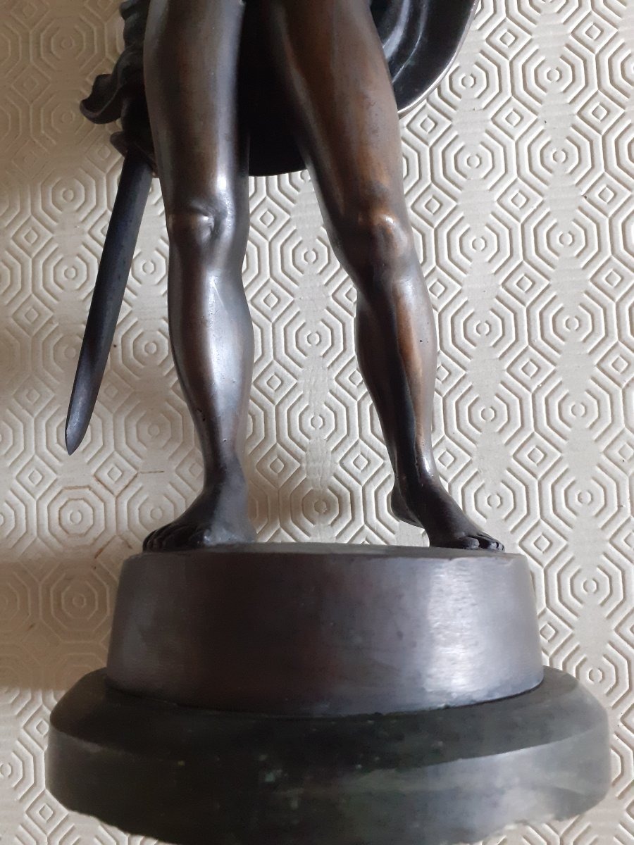 Perseo che mostra  la testa di Medusa, bronzo patinato, Italia 1930 circa-photo-7