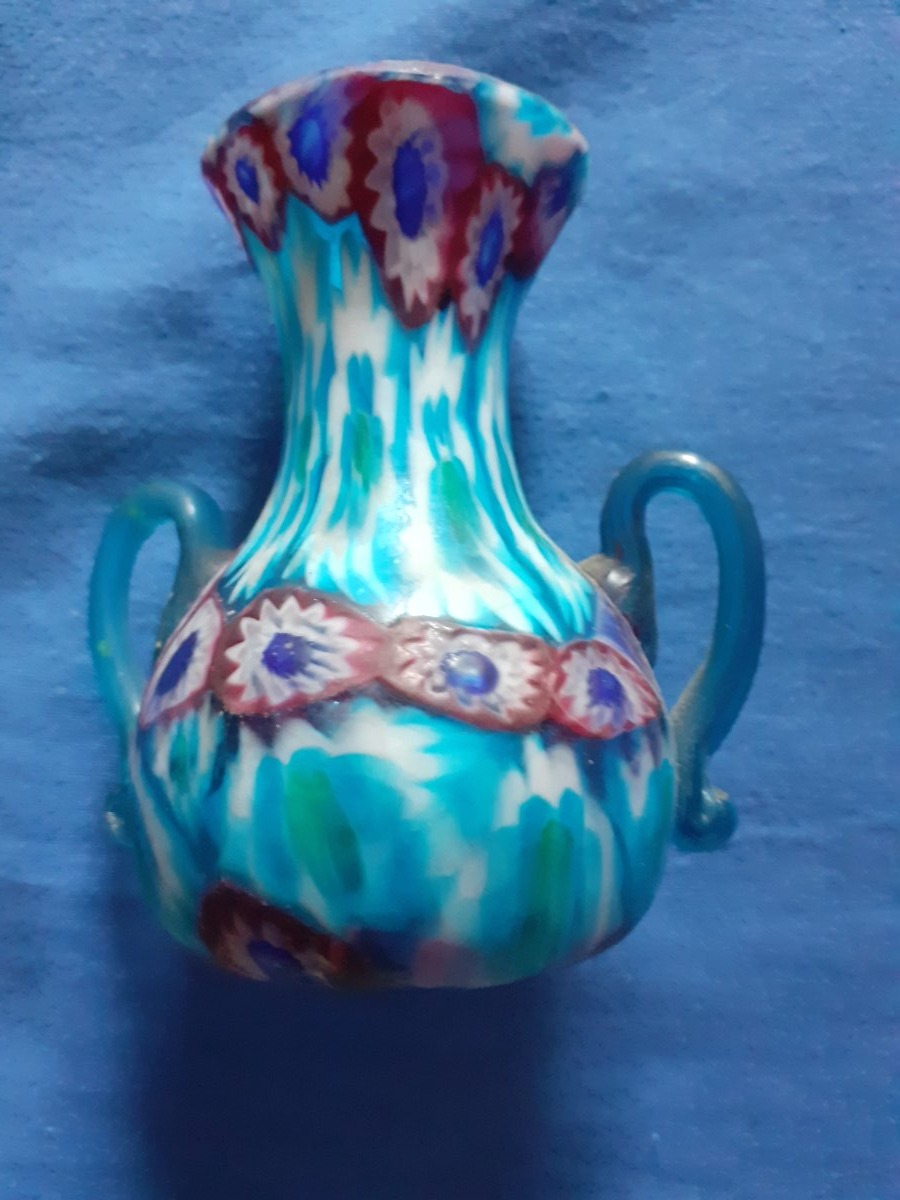 Piccolo vaso millefiori, (murrina), Venezia 1910-photo-2