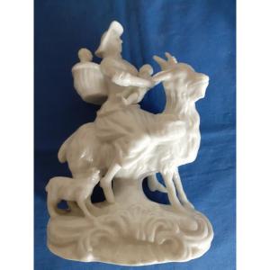 DIvertente gruppo in porcellana Italia XX secolo 