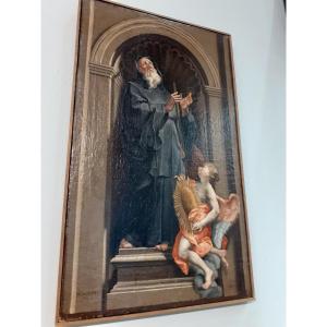 Scuola italiana, San Francesco di Paola, olio su tela, XVIII secolo