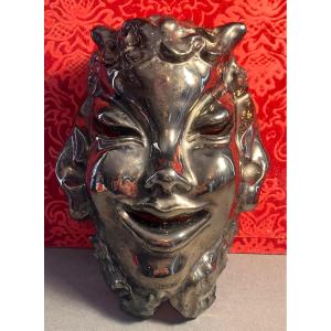 Ceramic - Faun Mask - Pan - Satyr - Jaque Sagan Vallauris