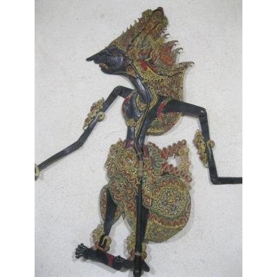 Shadow Theater Puppet Wayang Kulik -java - 19th Century