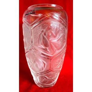 Lalique Glass Vase 
