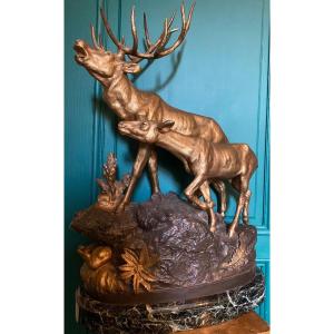 Regulates “the Stag And The Doe” By Lecourtier