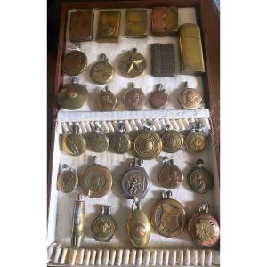 Bronze And Brass Trench Lighter Poilu Soldier