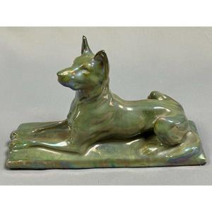 Rambervillers German Shepherd Dog On A Terrace By Virion