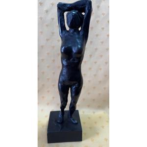 Bronze Nude By Paul Guiramand (1926-2007) Model "archere III"
