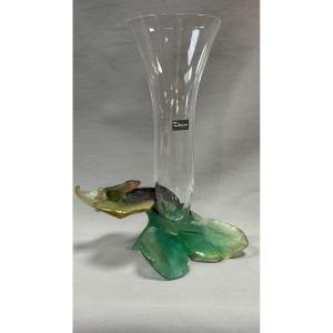 Daum: Lizard Vase From Maison Daum Nancy Without Its Box
