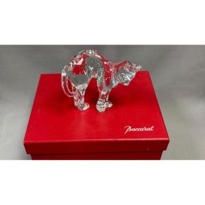 Baccarat: Large Cat From Baccarat In A Box