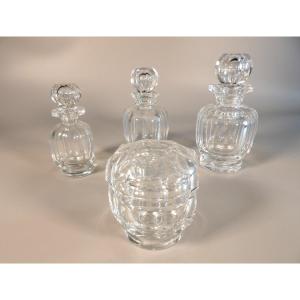 4-piece Crystal Toiletry Set By Baccarat - Malmaison Model