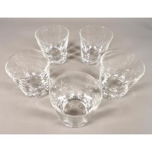 Set Of 5 Whiskey Tumblers / Glasses By St Louis