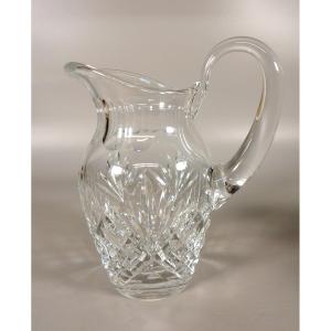 Crystal Water Pitcher By St Louis "chantilly" Model