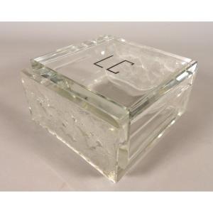 Crystal Jewelry Box By Lalique France - "colmar" Model