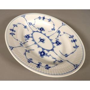 Oval Serving Dish Blue Fluted No. 1/96 - Royal Copenhagen