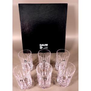 6 Crystal Orangeade Mugs / Glasses Model