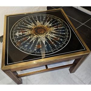 Country Style Coffee Table - Maison Jansen - 1960