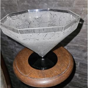 Daum Acid-etched Crystal Bowl - Art Deco - 1925 - Signed -