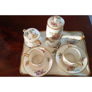 Limoges Porcelain Head To Head Set Signed Rovina Epinal