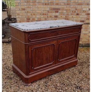 Napoleon III Period Mahogany Secretary Trouser Commode With Doors, 19th