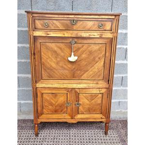 Secretary In Walnut, Louis XVI Period, 18th. 