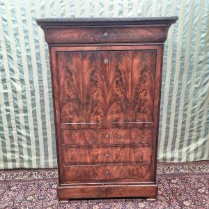 Louis Philippe Mahogany Secretary, 19th Century