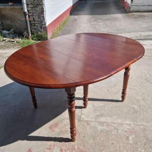 Louis Philippe Style Six-legged Mahogany Table, Circa 1900