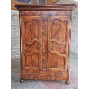 Molded Cherry Wood Cabinet, Louis XV, 18th Century. 