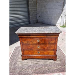 Louis Philippe Chest Of Drawers In Mahogany, 19th Century 