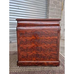 Louis Philippe Mahogany Commode From The 19th Century. 