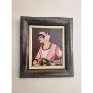 Petrossian "woman With Mandolin"