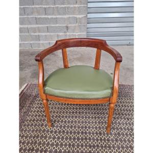 Mahogany Office Chair - Directoire / Empire Style - Late 19th / Early 20th Century
