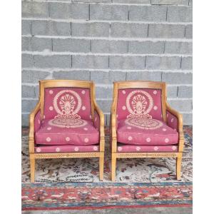 Pair Of Empire Armchairs – French Work, Early 20th Century