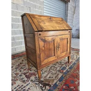 Louis XVI Style Walnut Slant-front Desk, 18th Century