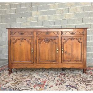 Picardy-style Sideboard, Known As The Vignacourt Sideboard, In Cherry Wood, Louis XV Style, 18th Century