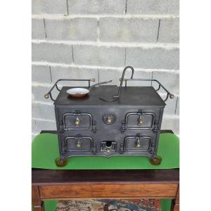 Napoleon III Miniature Cast-iron Stove, Late 19th Century